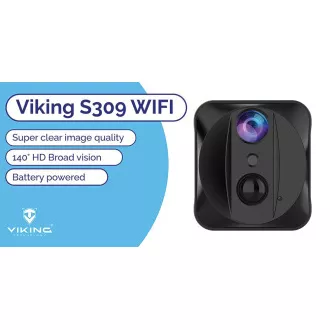 Mini cameră Viking S309 Wifi/1080P/vedere nocturnă/senzor de mișcare/2500mAh/aplicație mobilă
