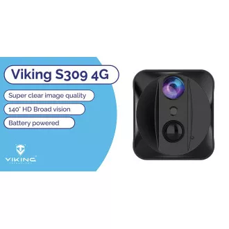 Mini cameră Viking S309 4G/1080P/viziune nocturnă/senzor de mișcare/2500mAh/aplicație mobilă
