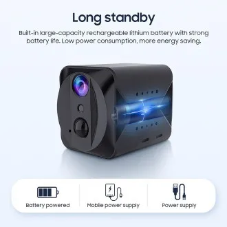 Mini cameră Viking S309 4G/1080P/viziune nocturnă/senzor de mișcare/2500mAh/aplicație mobilă Mini cameră Viking S309 4G/1080P/viziune nocturnă/senzor de mișcare/2500mAh/aplicație mobilă