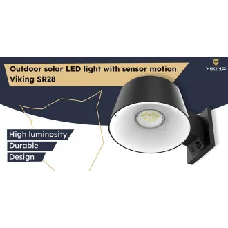 Lampă solară LED de exterior Viking SR28/1000lm/alimentare solară/4000K (alb-lumină)/4 moduri