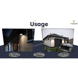 Lampă solară LED de exterior Viking SR28/1000lm/alimentare solară/4000K (alb-lumină)/4 moduri