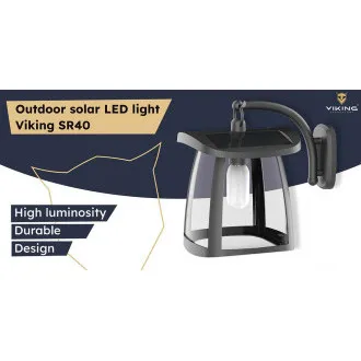 Lampă solară LED de exterior Viking SR10W/350lm/alimentare solară/4000K (alb-lumină)/4 moduri Lampă solară LED de exterior Viking SR10W/350lm/alimentare solară/4000K (alb-lumină)/4 moduri
