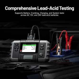 Tester de baterii auto TOPDON BT600P/Afișaj 3,5"/5200mAh/6V, 12V, 24V