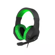 Căști stereo pentru jocuri Genesis Argon 200, negru-verde