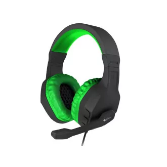 Căști stereo pentru jocuri Genesis Argon 200, negru-verde Căști stereo pentru jocuri Genesis Argon 200, negru-verde