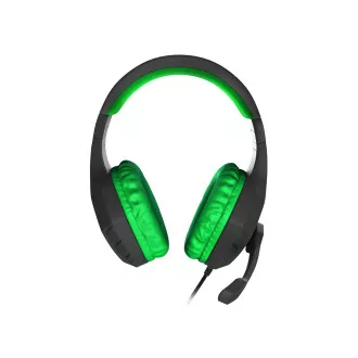 Căști stereo pentru jocuri Genesis Argon 200, negru-verde Căști stereo pentru jocuri Genesis Argon 200, negru-verde