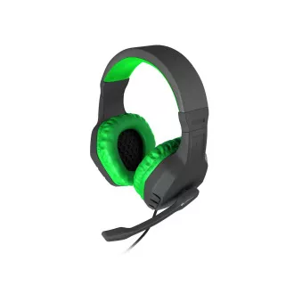 Căști stereo pentru jocuri Genesis Argon 200, negru-verde Căști stereo pentru jocuri Genesis Argon 200, negru-verde
