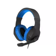 Căști stereo pentru jocuri Genesis Argon 200, negru-albastru