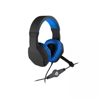 Căști stereo pentru jocuri Genesis Argon 200, negru-albastru Căști stereo pentru jocuri Genesis Argon 200, negru-albastru