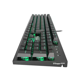 Tastatură mecanică Genesis Gaming THOR 300/RGB/Outemu Blue/Wireless USB/US layout/Negru