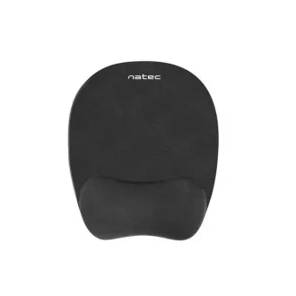 Pad mouse ergonomic Natec CHIPMUNK, spumă cu memorie, negru, 230x200 mm