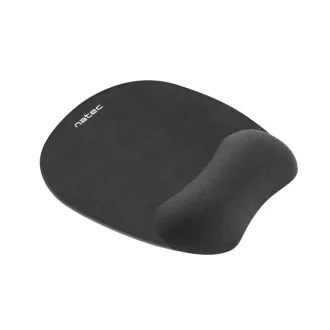 Pad mouse ergonomic Natec CHIPMUNK, spumă cu memorie, negru, 230x200 mm
