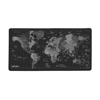 Maxi mouse pad Natec Hartă fus orar, 40x80cm Maxi mouse pad Natec Hartă fus orar, 40x80cm