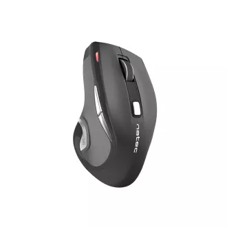 Mouse optic Natec JAGUAR/2400 DPI/Ergonomic/Blue Track/Dreaptator/Wireless USB/Negru Mouse optic Natec JAGUAR/2400 DPI/Ergonomic/Blue Track/Dreaptator/Wireless USB/Negru