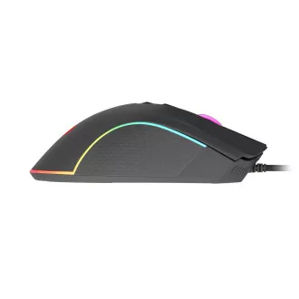 Mouse pentru jocuri Genesis KRYPTON 770/RGB/Gaming/Optic/Dreapta/6000 DPI/USB cu fir/Negru