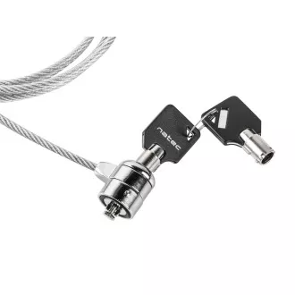 Blocare cu cheie de securitate prin cablu pentru laptop Natec Lobster Key