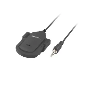 Microfon Natec Fox, suport adeziv, mufă de 3,5 mm, 1,8 m