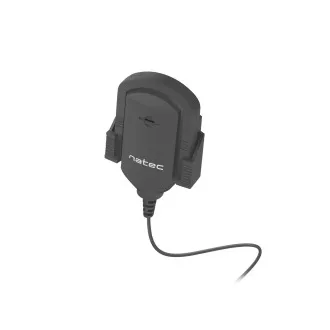 Microfon Natec Fox, suport adeziv, mufă de 3,5 mm, 1,8 m