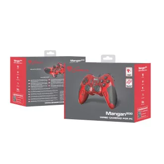 Gamepad cu fir Genesis Mangan 200, pentru PC, vibrații