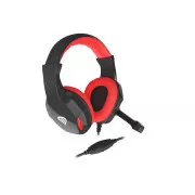 Căști stereo pentru jocuri Genesis Argon 110, negru-roșu, 2x jack