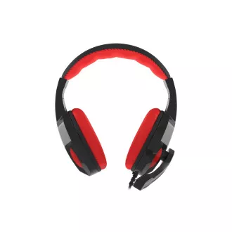 Căști stereo pentru jocuri Genesis Argon 110, negru-roșu, 2x jack