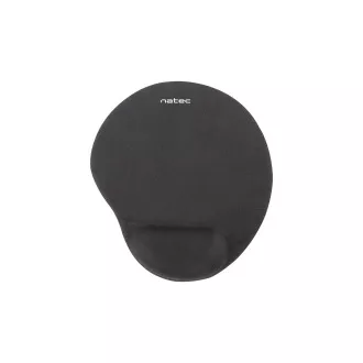 Mouse pad ergonomic cu gel Natec Marmot, negru, 245x225 mm
