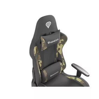 Scaun de gaming Genesis Nitro 560 CAMO, material negru-mascara
