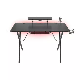 Genesis Holm 300 RGB - masă de joc cu iluminare de fundal RGB, 3xUSB 3.0, încărcător wireless pentru mobil Genesis Holm 300 RGB - masă de joc cu iluminare de fundal RGB, 3xUSB 3.0, încărcător wireless pentru mobil