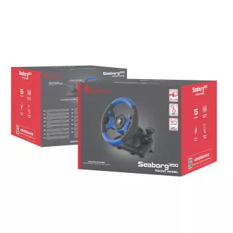 Genesis Seaborg 350 Roată de gaming, multiplatformă pentru PC, PS4, PS3, Xbox One, Switch, 180°.
