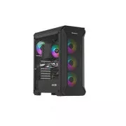 Carcasă computer Genesis IRID 505 ARGB V2/Midi Tower/Transparentă/Neagră