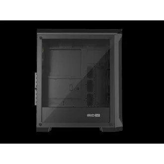 Carcasă computer Genesis IRID 505 ARGB V2/Midi Tower/Transparentă/Neagră