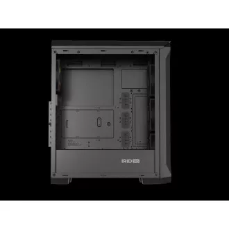 Carcasă computer Genesis IRID 505 ARGB V2/Midi Tower/Transparentă/Neagră