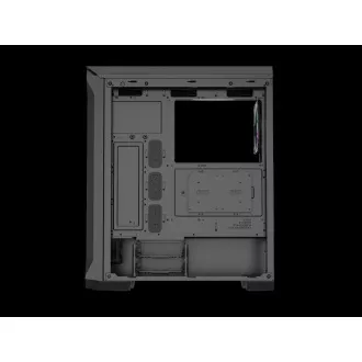 Carcasă computer Genesis IRID 505 ARGB V2/Midi Tower/Transparentă/Neagră