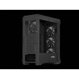 Carcasă computer Genesis IRID 505 ARGB V2/Midi Tower/Transparentă/Neagră