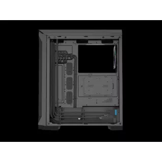 Carcasă computer Genesis IRID 505 ARGB V2/Midi Tower/Transparentă/Neagră
