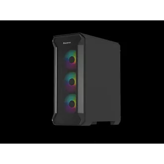 Carcasă computer Genesis IRID 505 ARGB V2/Midi Tower/Transparentă/Neagră