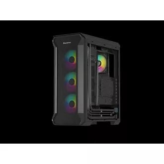 Carcasă computer Genesis IRID 505 ARGB V2/Midi Tower/Transparentă/Neagră