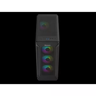 Carcasă computer Genesis IRID 505 ARGB V2/Midi Tower/Transparentă/Neagră