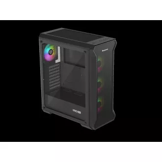 Carcasă computer Genesis IRID 505 ARGB V2/Midi Tower/Transparentă/Neagră