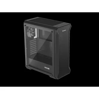 Carcasă computer Genesis IRID 505 ARGB V2/Midi Tower/Transparentă/Neagră