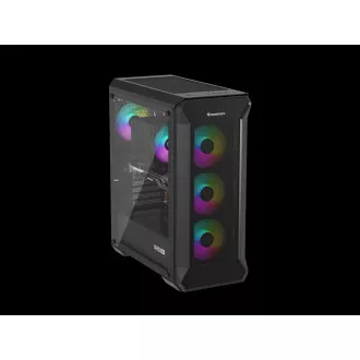 Carcasă computer Genesis IRID 505 ARGB V2/Midi Tower/Transparentă/Neagră