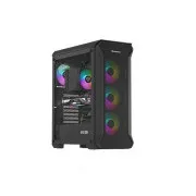 Carcasă computer Genesis IRID 505 ARGB V2/Midi Tower/Transparentă/Neagră