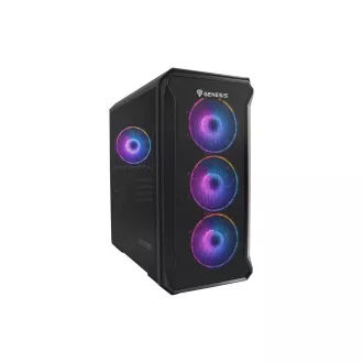 Carcasa computer Genesis IRID 503 ARGB V2/Micro Tower/Transpar./Negru