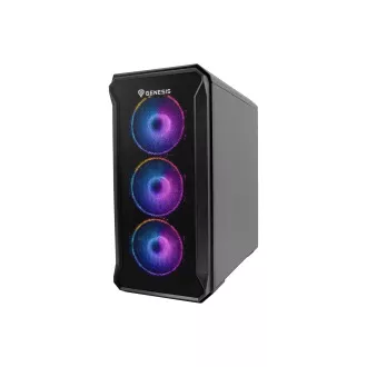 Carcasa computer Genesis IRID 503 ARGB V2/Micro Tower/Transpar./Negru