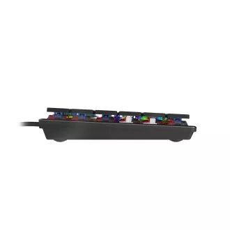 Tastatură mecanică Genesis Gaming THOR 420/RGB/Content Slim Blue/Wireless USB/US layout/Gray