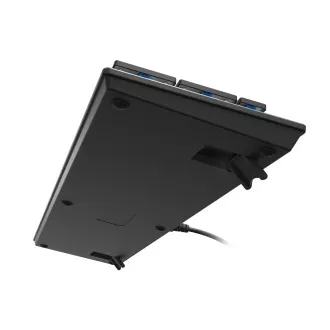 Tastatură mecanică Genesis Gaming THOR 420/RGB/Content Slim Blue/Wireless USB/US layout/Gray