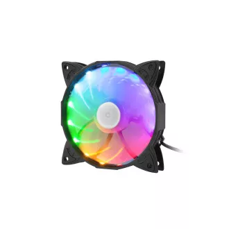 Ventilator Genesis Hydrion 130, iluminare din spate cu LED-uri curcubeu, 120mm