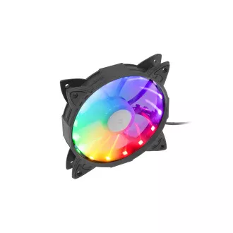 Ventilator Genesis Hydrion 130, iluminare din spate cu LED-uri curcubeu, 120mm