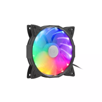 Ventilator Genesis Hydrion 130, iluminare din spate cu LED-uri curcubeu, 120mm