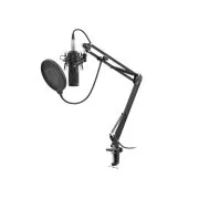 Microfon de streaming Genesis Radium 300, XLR, polarizare cardioidă, braț flexibil, filtru pop